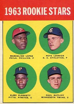 1963 Topps Baseball Cards      549     Rookie Stars